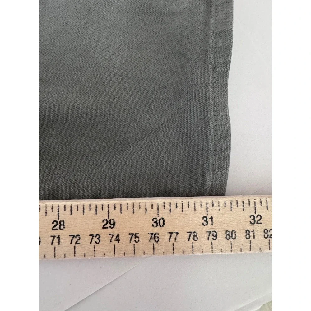 J.Crew Flex Straight Fit Pants sz 31x32 Olive‎ Green Khaki preppy work wear 90s